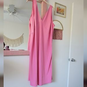 Pink Silk Midi